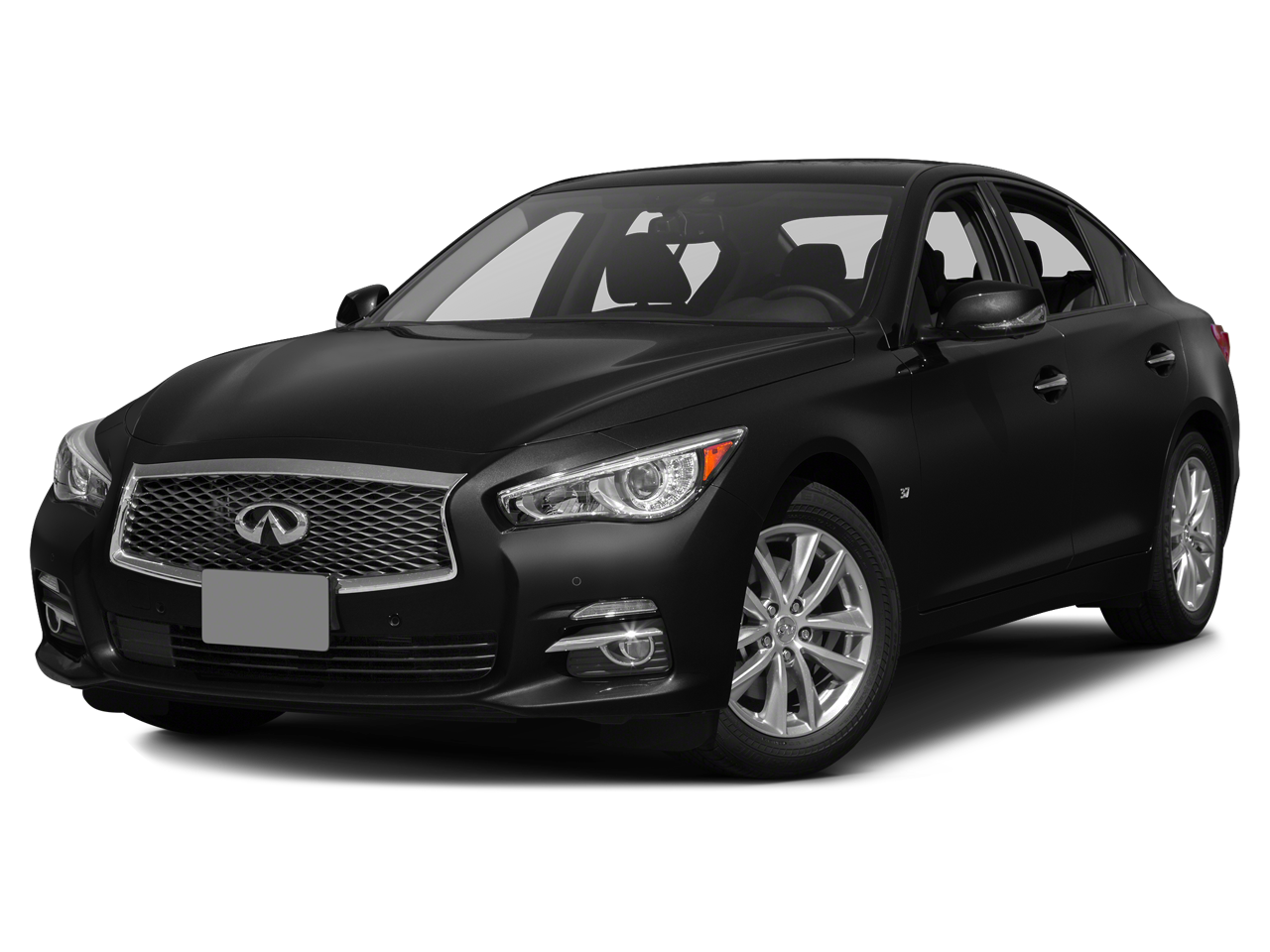 2015 INFINITI Q50 — rear three-quarter view