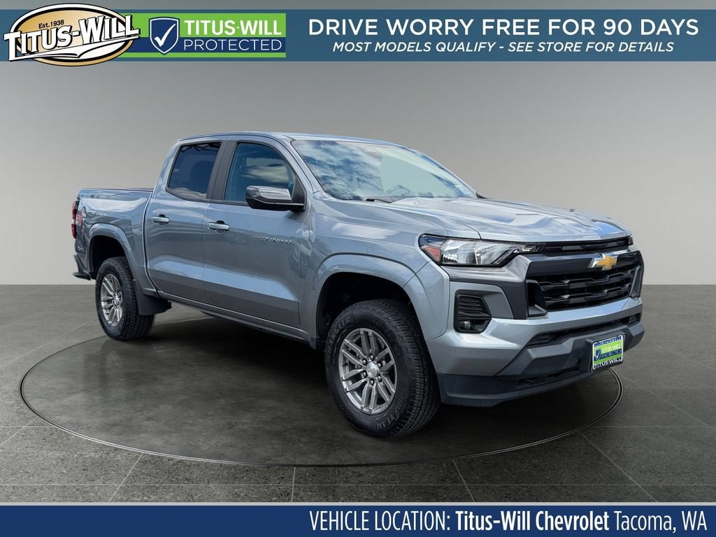 2023 Chevrolet Colorado LT in Sterling Gray Metallic — front three-quarter view