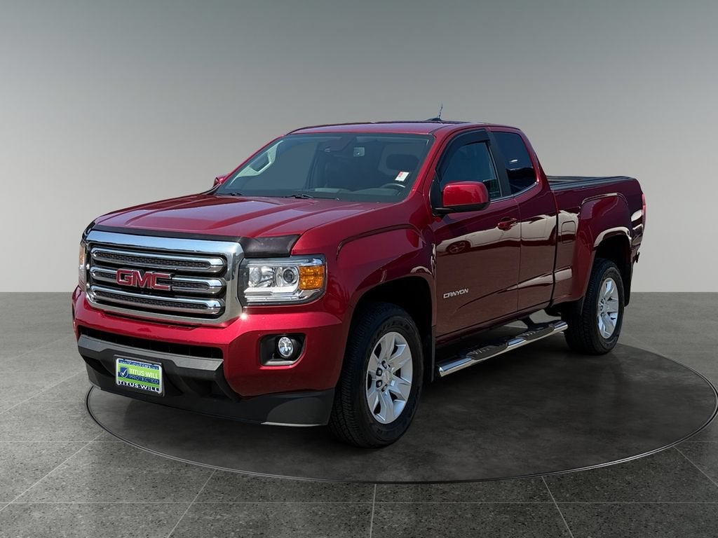2017 GMC Canyon — rear three-quarter view