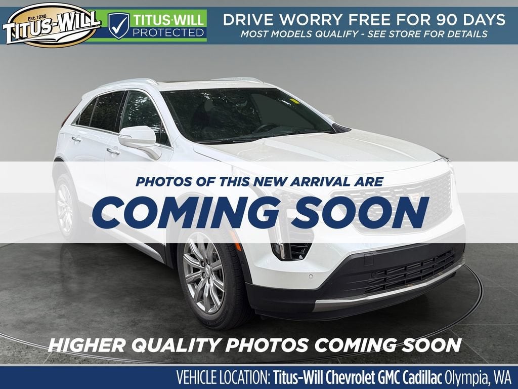 2023 Cadillac XT4 Premium Luxury in Crystal White Tricoat — front three-quarter view