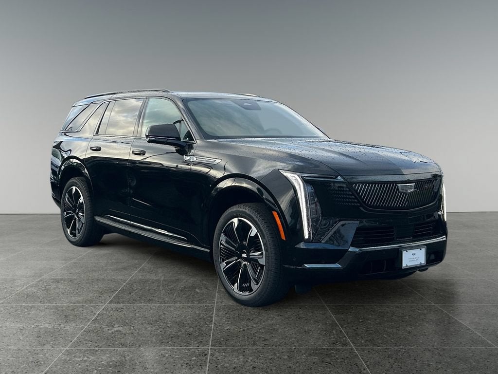 2026 Cadillac ESCALADE IQL Premium Sport in Black Raven — front three-quarter view