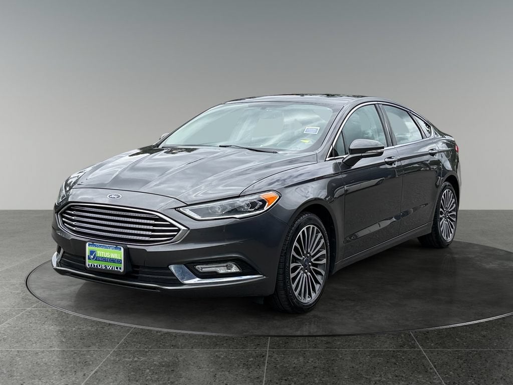 2017 Ford Fusion — rear three-quarter view