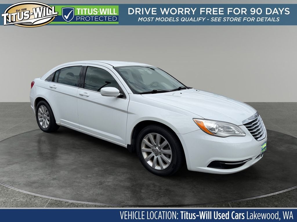 2014 Chrysler 200 Touring in Bright White Clearcoat — front three-quarter view