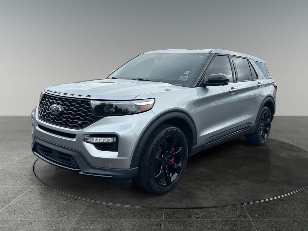 2022 Ford Explorer — rear three-quarter view