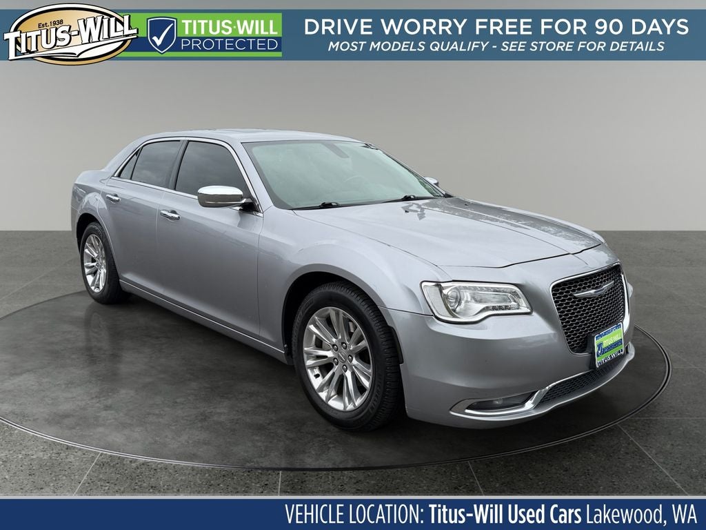 2016 Chrysler 300 C in Billet Silver Metallic — front three-quarter view
