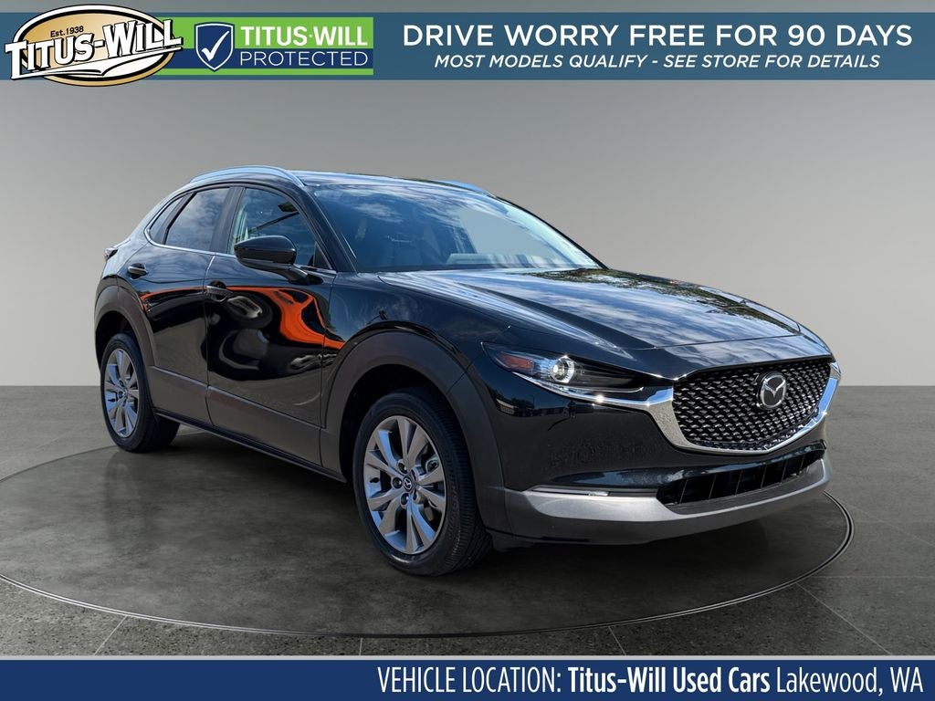 2023 Mazda Mazda CX-30 2.5 S Select Package in Jet Black — front three-quarter view