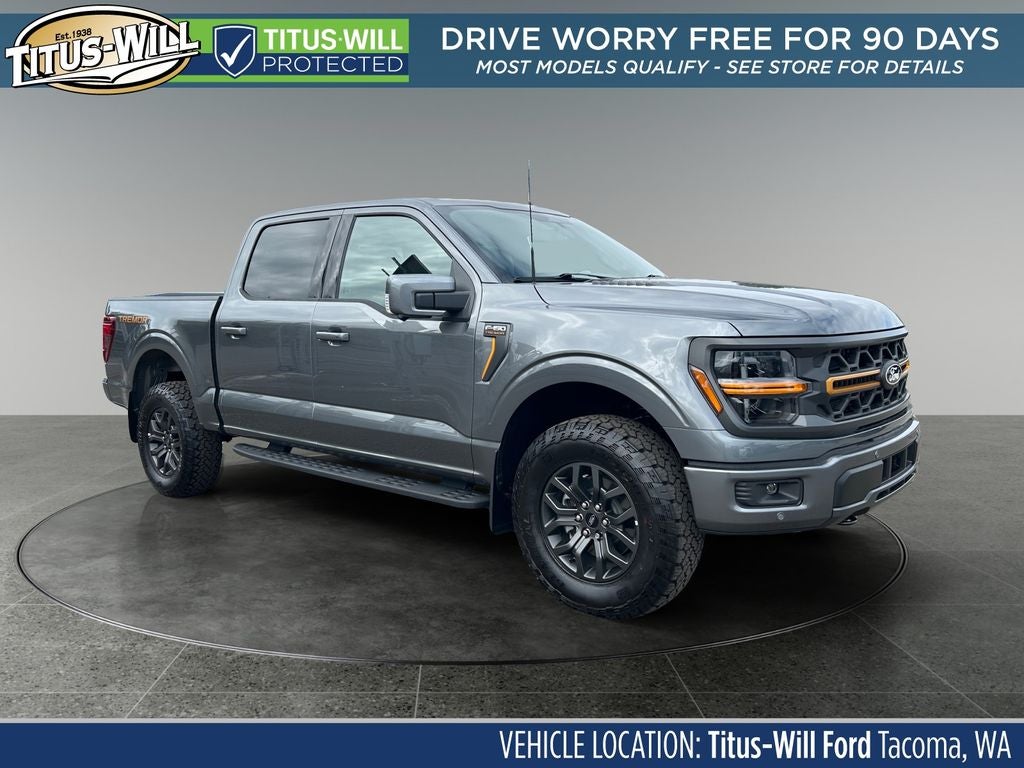 2026 Ford F-150 Tremor in Gray — front three-quarter view