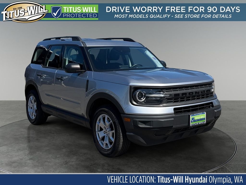2021 Ford Bronco Sport Base in Silver Metallic — front three-quarter view