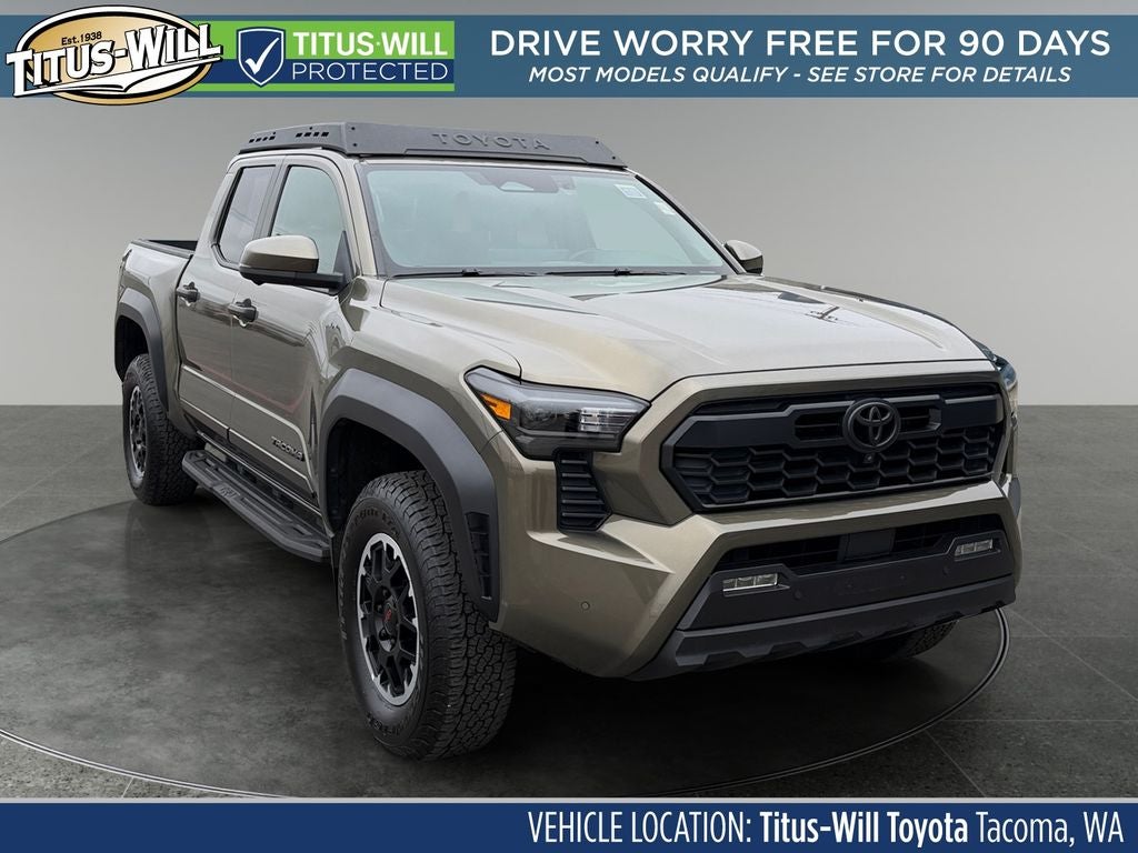 2024 Toyota Tacoma TRD Off-Road in Bronze Oxide — front three-quarter view