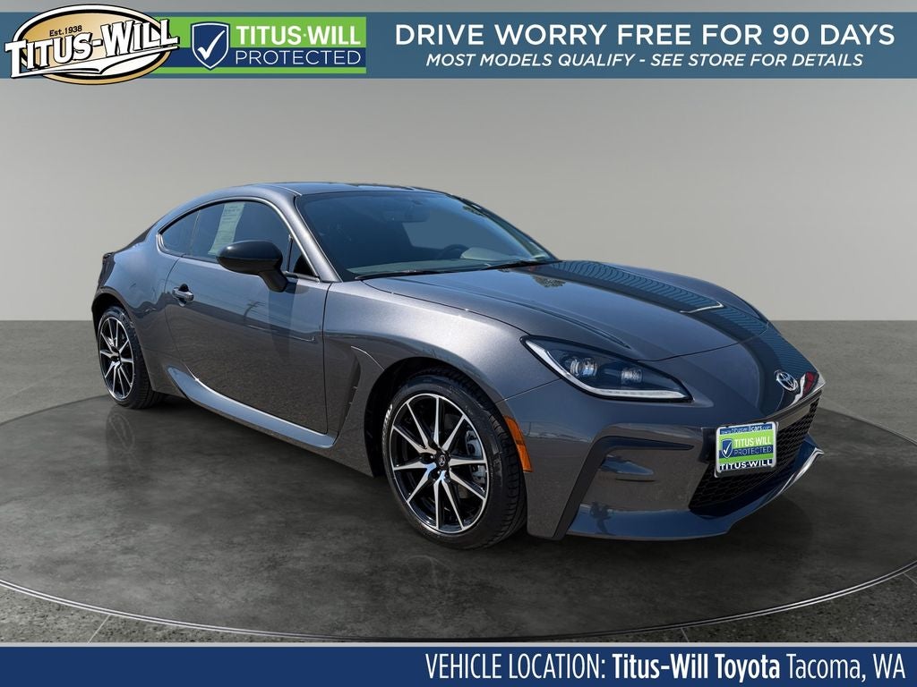 2025 Toyota GR86 Base in Pavement — front three-quarter view