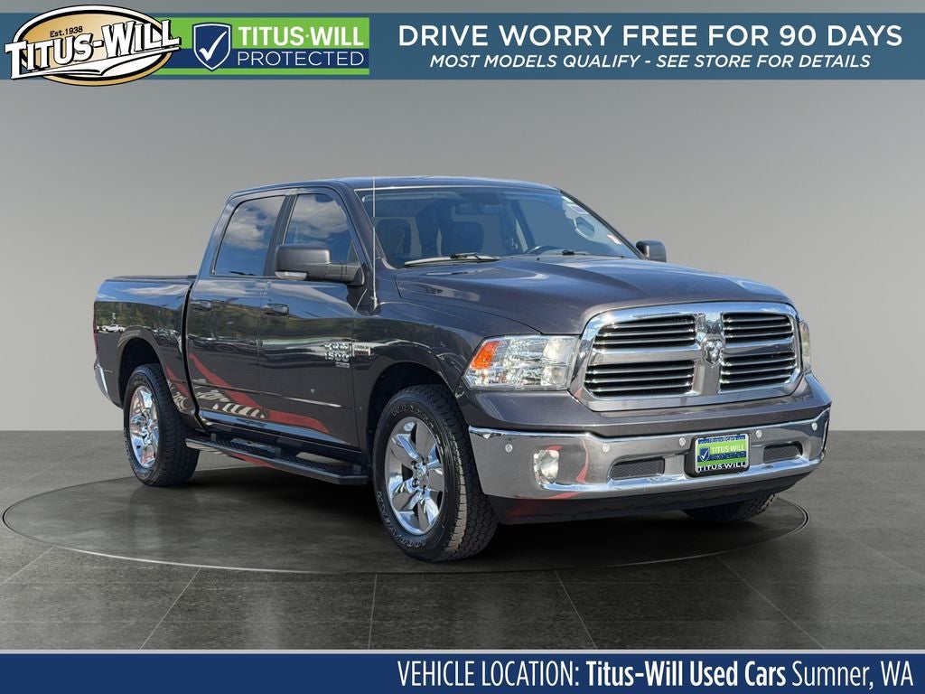 2019 RAM 1500 Classic Big Horn in Crystal Metallic — front three-quarter view